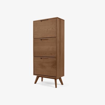 Made.com Jenson Shoe Storage Cabinet, Dark Stain Oak