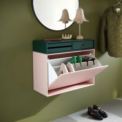 Made in Design Hide Shoe rack wood pink - MONTANA