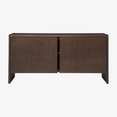 Made in Design Parcel Low Shoe rack wood brown / W 100 x H 50 x D 30 cm - Ferm Living