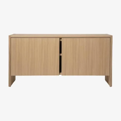 Made in Design Parcel Low Shoe rack natural wood / W 100 x H 50 x D 30 cm - Ferm Living