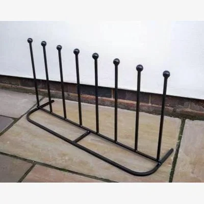 Downtown Poppy Forge 4 Pair Boot Rack Long In Black