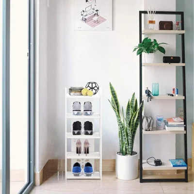 The Range Wood Shoe Rack Storage Shelf Cabinet Organiser - 5 tier