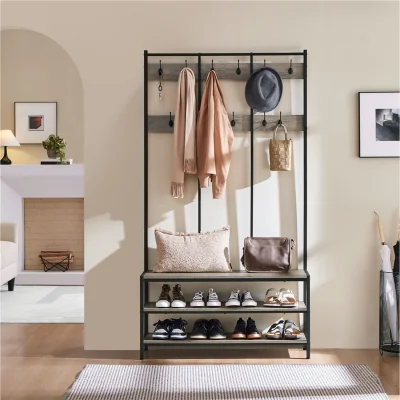 The Range Yaheetech Hallway Rack with Shoe Storage - Grey