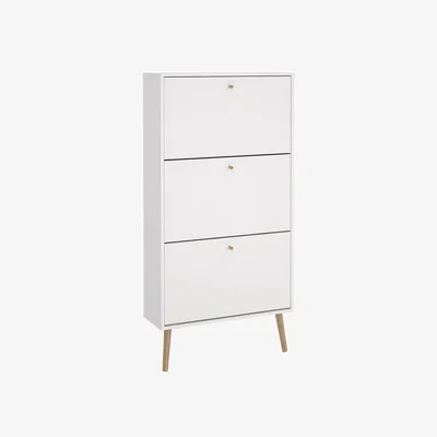 The Range Cumbria Shoe Cabinet - White