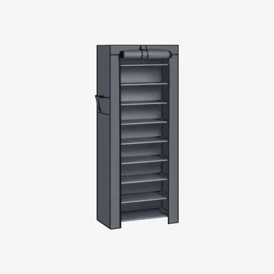 The Range SONGMICS 10-Tier Shoe Storage Rack, Shoe Storage Organiser - Grey