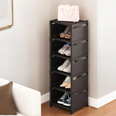 The Range Adjustable Shoe Rack - Black / 90cm