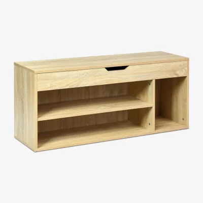 The Range Shoe Bench-Wood Grain - Wood Grain