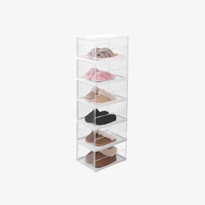 The Range 6 Tier Transparent Foldable Shoe Storage Box - Transparent / 5kg