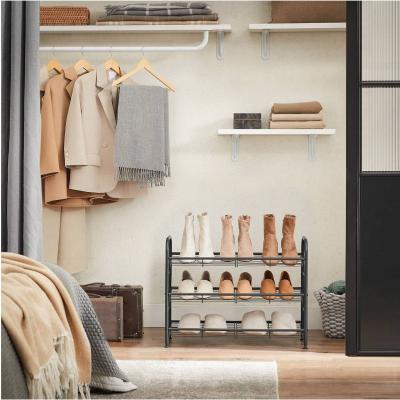 The Range SONGMICS Stackable 3-Tier Shoe Rack - Black