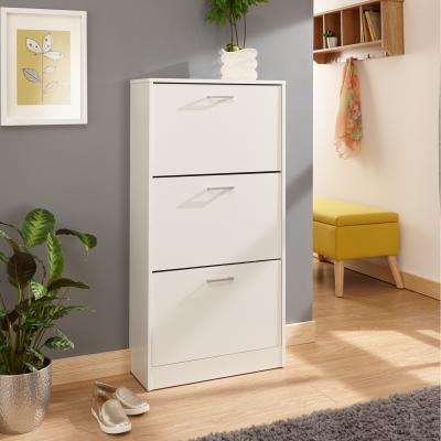The Range Stirling Three Tier Shoe Cabinet - White