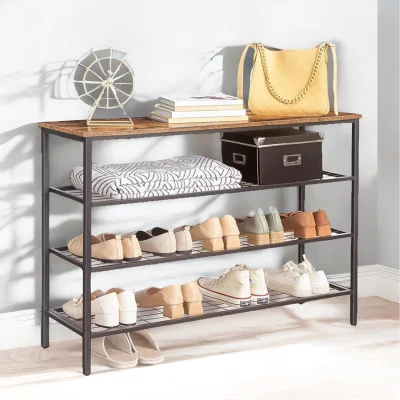 The Range 4-Tier Shoe Rack - Brown