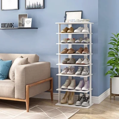 The Range 3.6FT Large Shoe Storage Rack in White - White