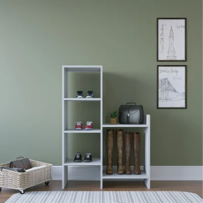 The Range Earl Modern Shoe Rack Storage - White