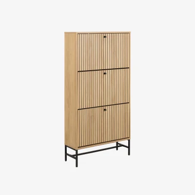 The Range Albany Shoe Cabinet - Oak / 3