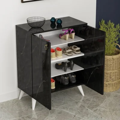 The Range Lemi Multipurpose Shoe Cabinet  - BLACK