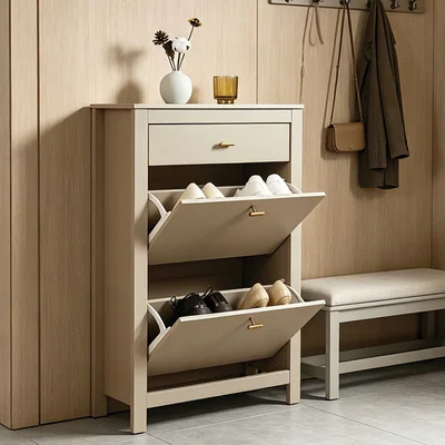 The Range Immy Shoe Cabinet - Greige