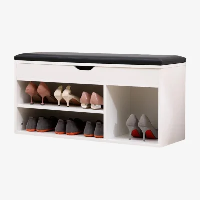 The Range Shoe Storage Bench 90CM - White