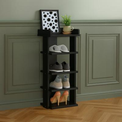 The Range Neo Multi Layer Wooden Shoe Rack Durable Storage Organiser - Black