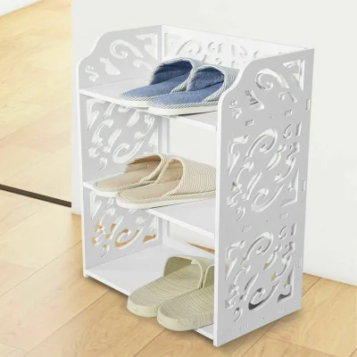 The Range Modern Shoe Rack Storage - white / 3.5kg
