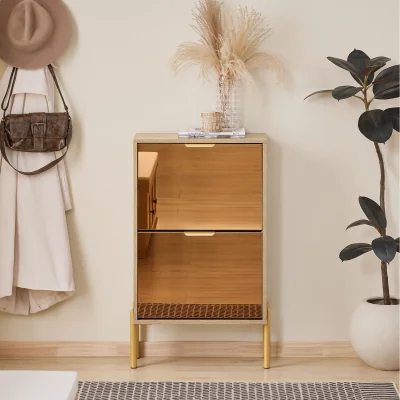 The Range Shoe Cabinet with Flip-drawers - Natural  / 2