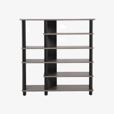 The Range 5-Tier Pure-Colour Shoe Rack - Grey