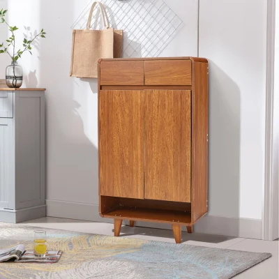 The Range 5-Tier Household Storage Shoe Cabinet - Brown