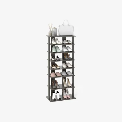 The Range 7 Tiers Tall Shoe Rack Storage Shelf - Grey