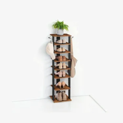 The Range Tall Industrial Shoe Rack  - Brown