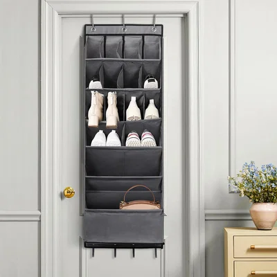 The Range Shoe Storage Door Hanging Organizer - Grey