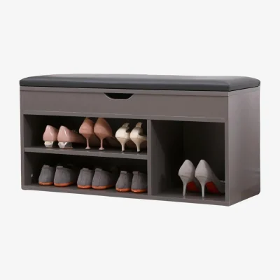 The Range Shoe Storage Bench 90CM - Grey