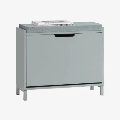 The Range Flip-drawers Shoe Cabinet Unit - Grey / 1