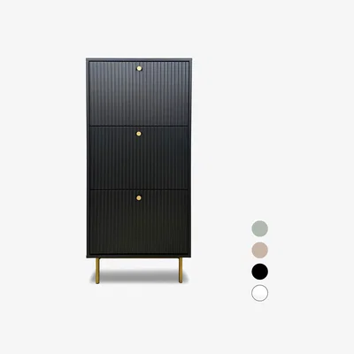 The Range Devon Shoe Cabinet Shoe Storage - White