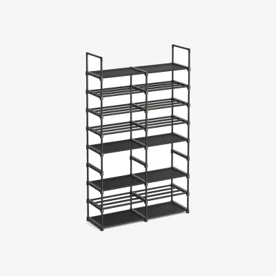 The Range SONGMICS Adjustable Shoe Rack, 8-Tier Shoe Storage Organiser - Black