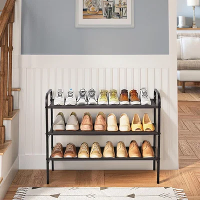 The Range Durable Carbon Steel Shoe Rack - Bronze
