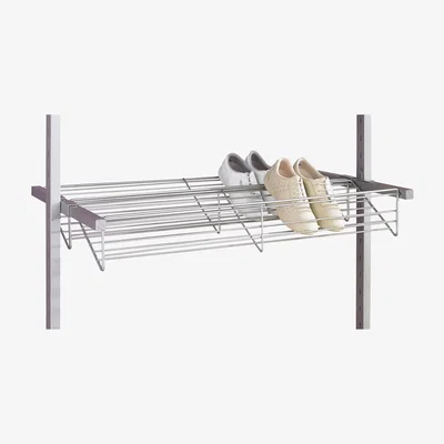The Range Spacepro Aura Steel Shoe Rack - Silver