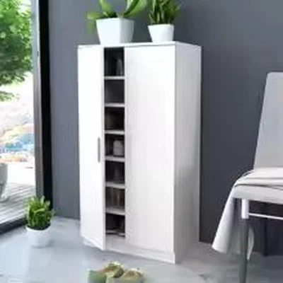 The Range Elegant Gloss Shoe Cabinet - White