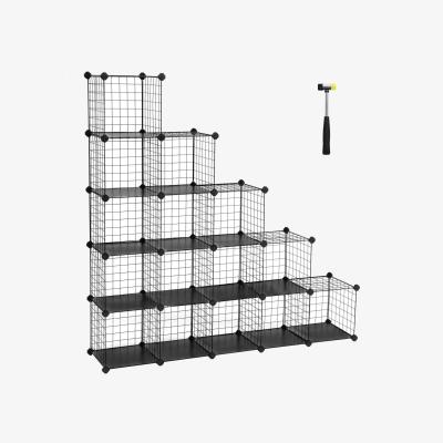 The Range SONGMICS 16-Cube Metal Wire Storage Organiser - Black