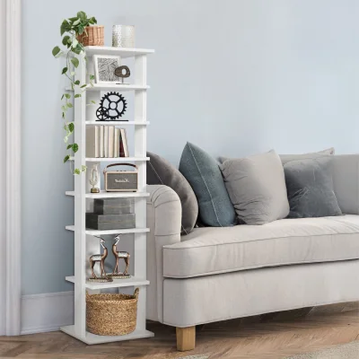 The Range 7-Tier Vertical Shoe Rack - White