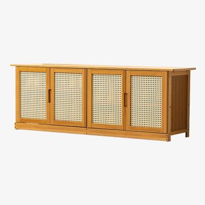 The Range Wooden Entryway Shoe Cabinet - Netural