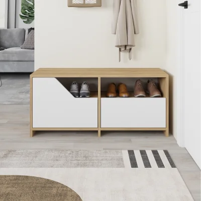 The Range Nexus Modern Shoe Rack Storage - Oak