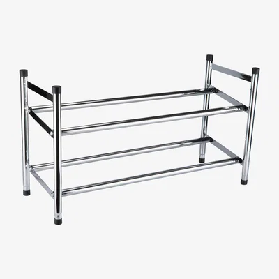 The Range Adjustable Chrome Multi-Tier Shoe Rack - 2