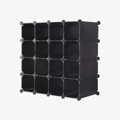 The Range Cube Shoe Rack - Black