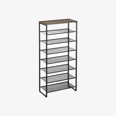The Range Tall Shoe Shelf for 21-28 Pairs of Shoes Hallway Furniture - Greige