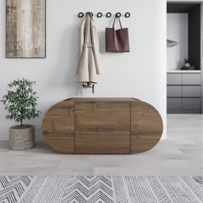 The Range Pozy Modern Shoe Storage Bench - Dark Oak Effect