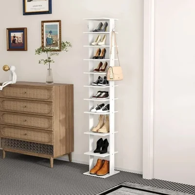 The Range 5.2FT Shoe Storage Rack in White - White