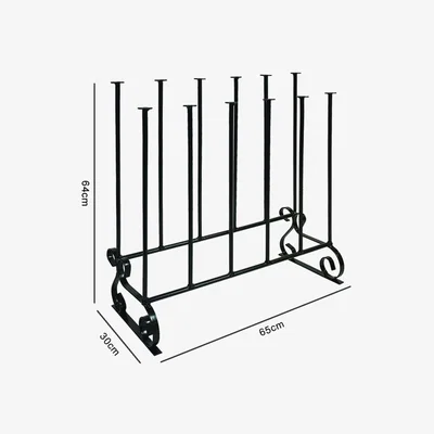 The Range Wellington Boot Stand - 6 Pair - Black