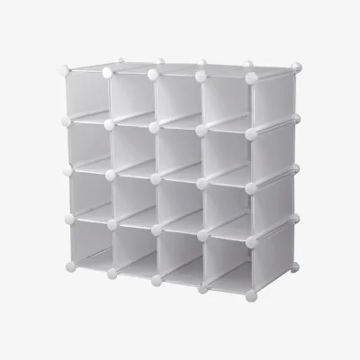 The Range Cube Shoe Rack - White