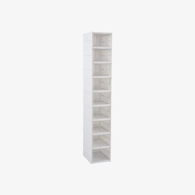 The Range 9-Tier Foldable Shoe Cabinet - White