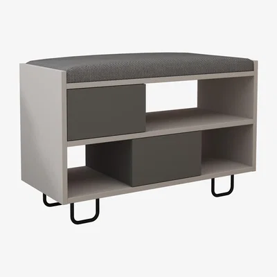 The Range Troy Shoe Rack - Light Mocha - Anthracite