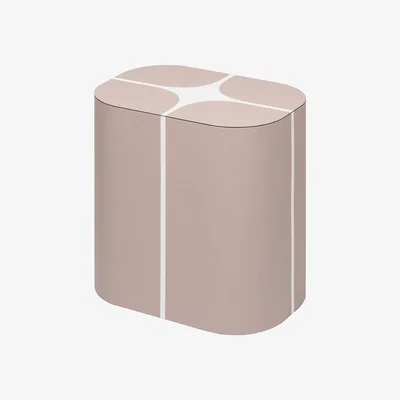 Amara Giobagnara - Cross Pattern Undercover Stool - Nude G21/White G95